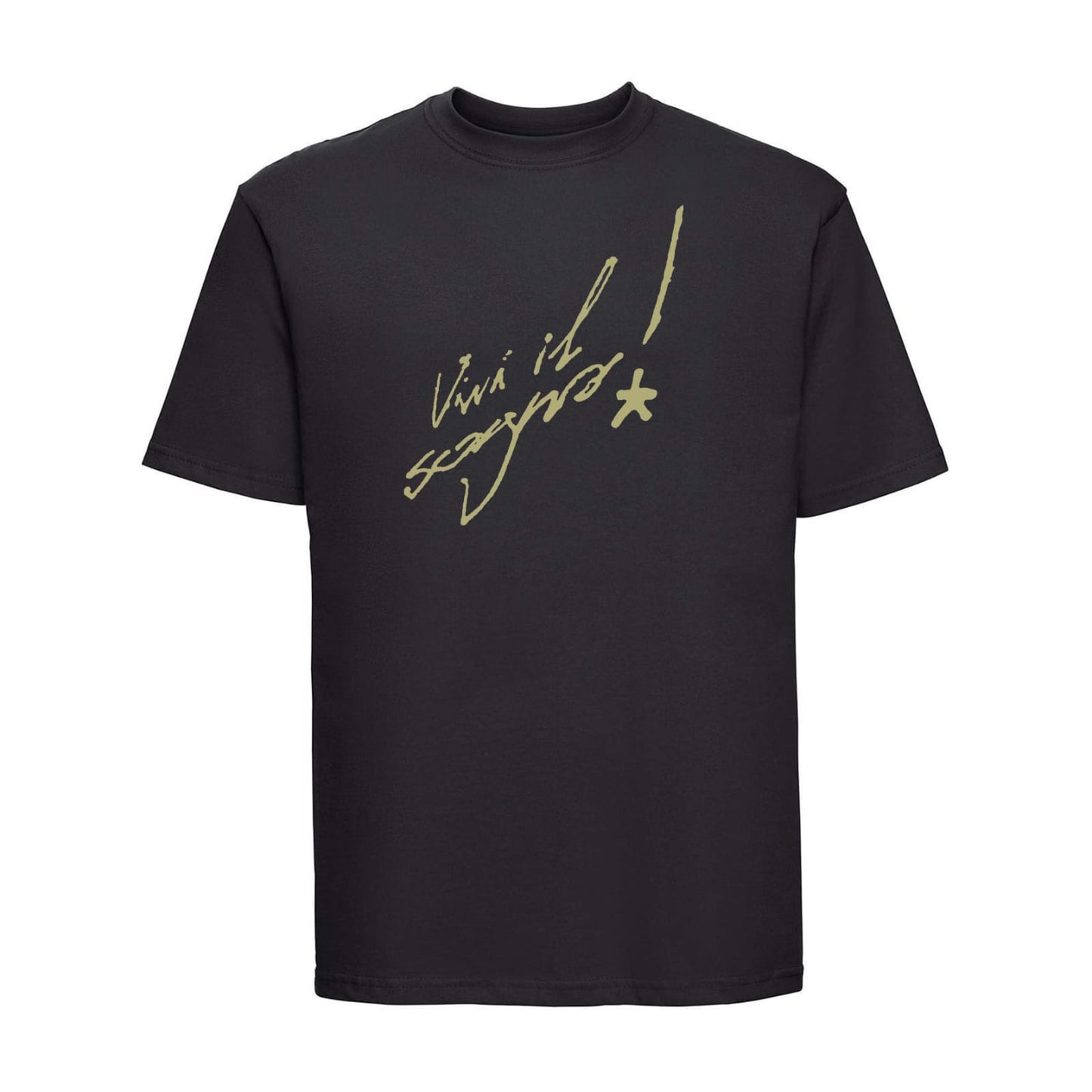 T-SHIRT "VIVI IL SOGNO" BLACK