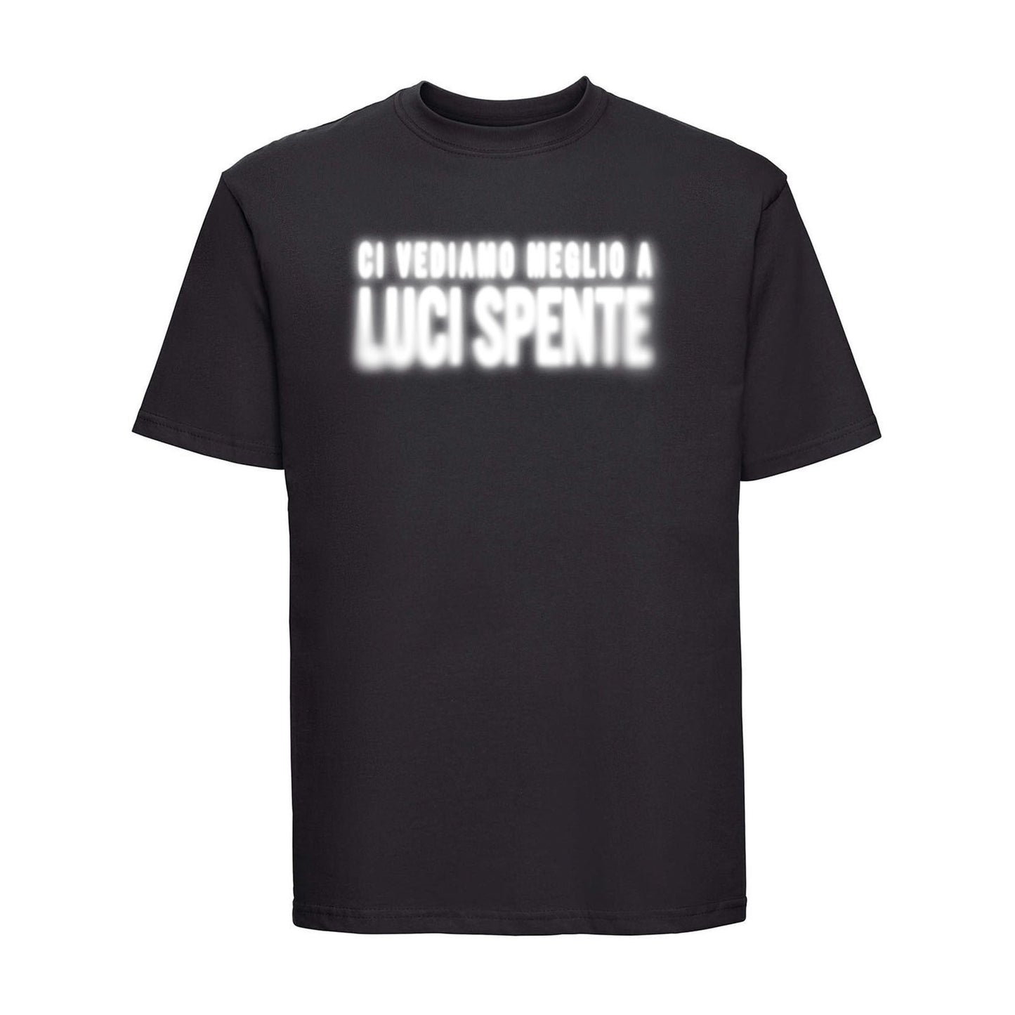 T-SHIRT "LUCI SPENTE" BLACK