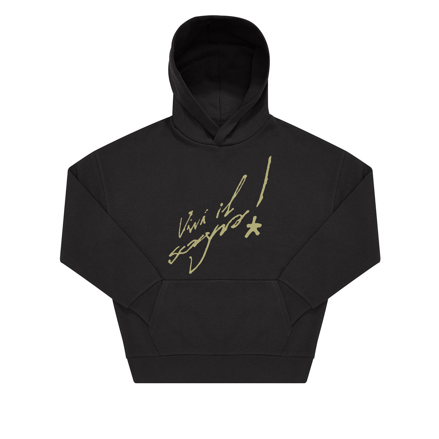 HOODIE "VIVI IL SOGNO" BLACK